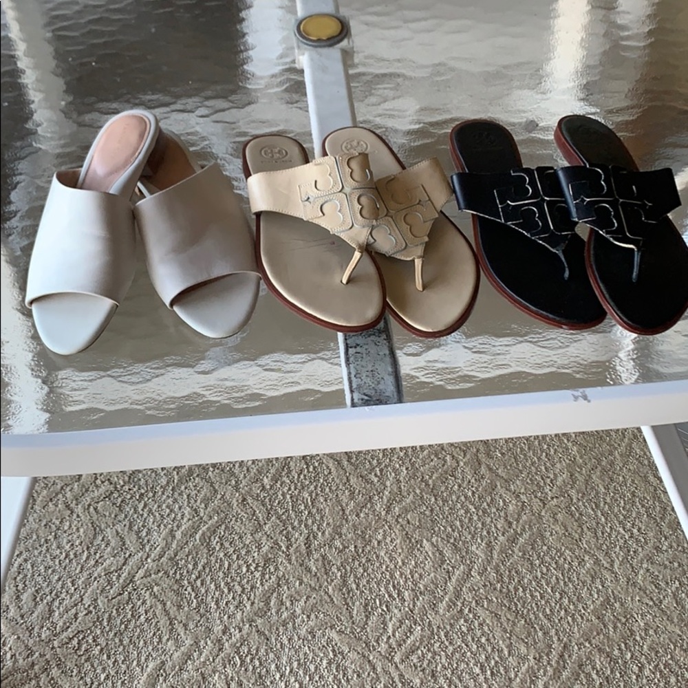 2 pair Tory Burch & 1 pair Taryn Rose
